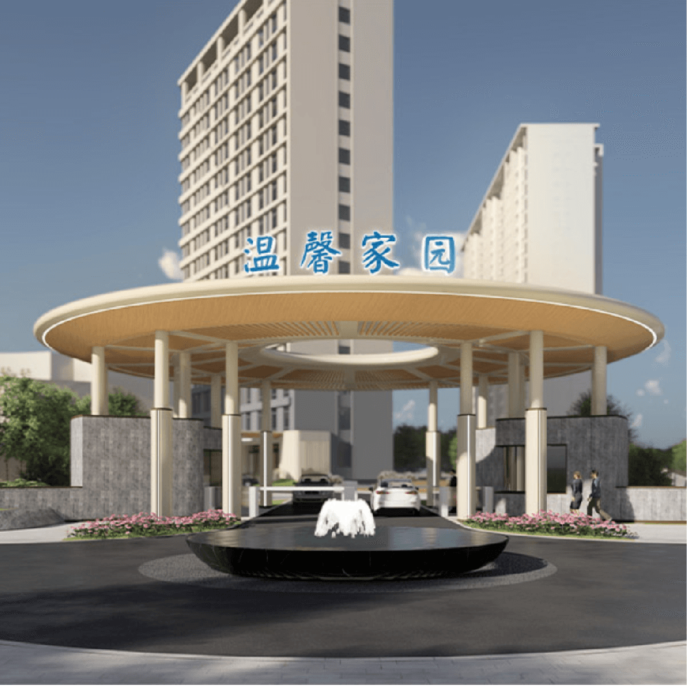 信陽(yáng)圣德醫(yī)養(yǎng)項(xiàng)目幕墻工程